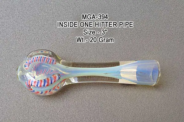 INSIDE ONE HITTER PIPE